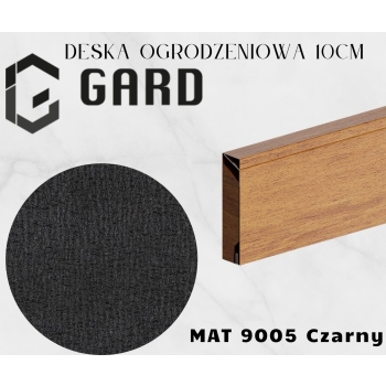 Deska ogrodzeniowa Modern o szerokości 10cm i długości do 300cm kolor czarny mat firmy GARD